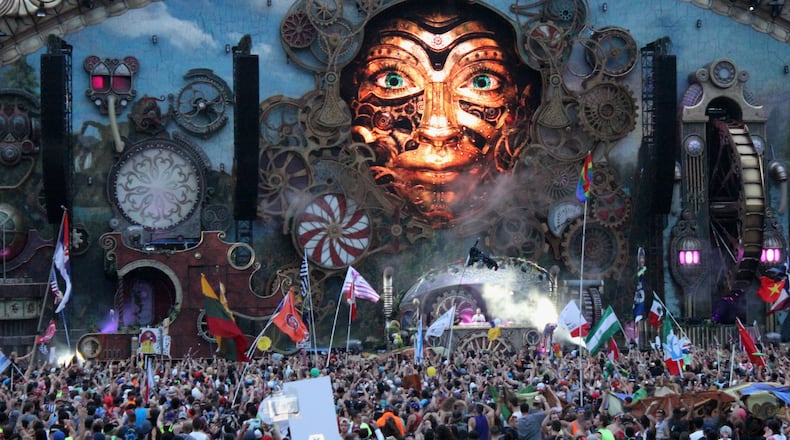 The theme of TomorrowWorld 2015 is "The Key to Happiness." Photo: Melissa Ruggieri/AJC.