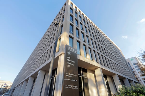 U.S. Department of Education staff has been cut by roughly 50%, as Secretary of Education Linda McMahon has sought to dismantle the agency. This has led to extremely long hold times and a 95% call abandonment rate, according to the lawsuit.  (Jose Luis Magana/AP 2024)