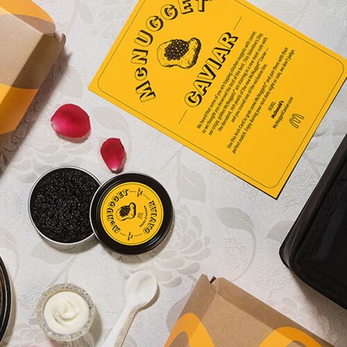 McDonald's is partnering with Paramount Caviar to offer online-only McNugget Caviar kits. (Courtesy of McDonald's)