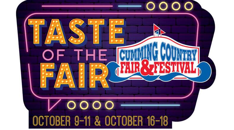 "Taste of the Fair," offering culinary classics like turkey legs and deep fried Oreos, will be served at the Cumming Fairgrounds the weekends of Oct. 9-11 and Oct. 16-18.