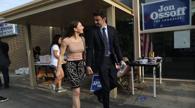 Jon Ossoff and Alisha Kramer. AJC/Special