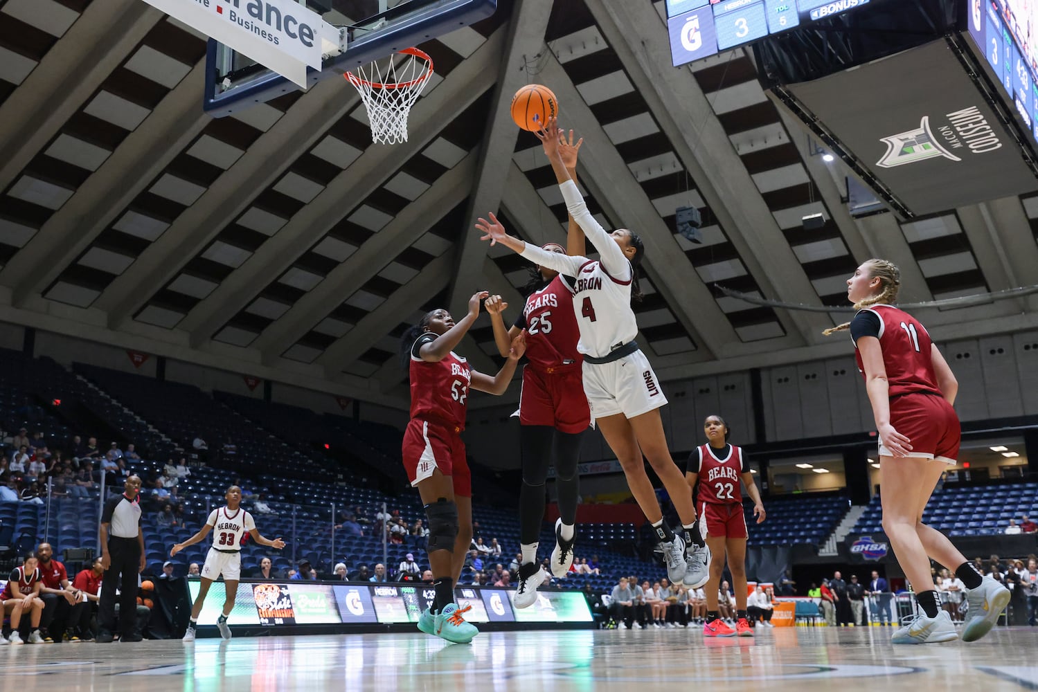 private girls basketball championship, Hebron Christian vs Holy Innocents’