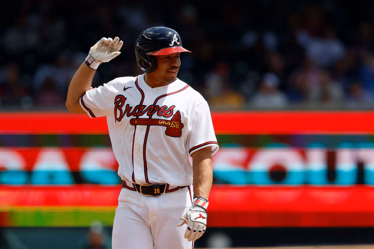 Atlanta Braves' Drake Baldwin was hitting .303 with an OPS of .932 before the injury. (Miguel Martinez/AJC)