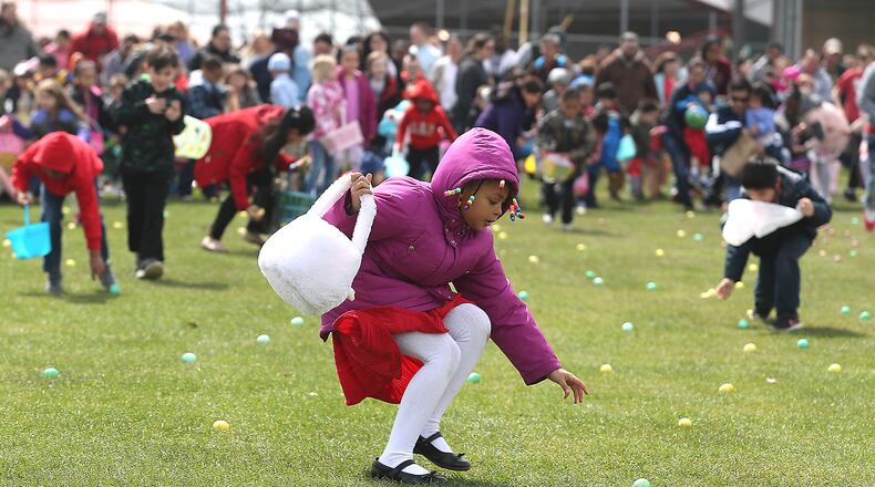 Several cities in DeKalb County are putting on free Easter egg hunts.