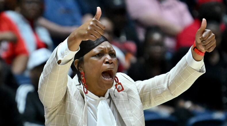Baldwin coach Kizzi Walker has been named the Class 4A girls coach of the year for the 2023-24 season.