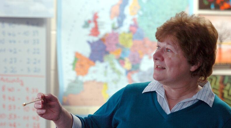 Fayette County High School teacher Mechthild Vogt  in her last year of teaching  in 2007.