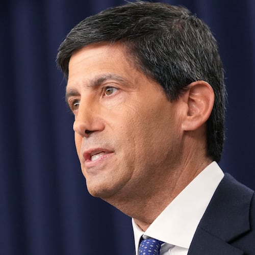 Federal Reserve Board Chairman Kevin Warsh speaks during a news conference at the Federal Reserve in Washington, Wednesday, Sept. 16, 2026. (AP Photo/Mark Schiefelbein)