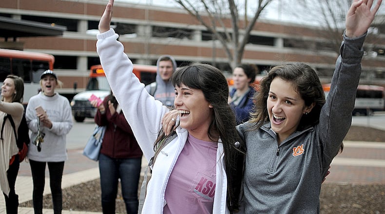 Miranda Whitten, left, was featured in a 2017 story in the Auburn University student newspaper. The 24-year-old's body was found Monday in Troup County.