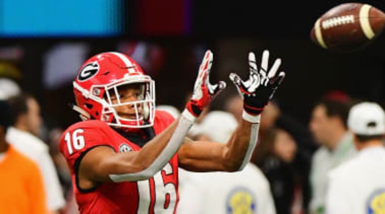 Georgia wide receiver Demetris Robertson