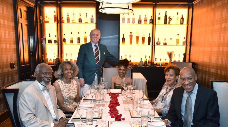 Lawrence and Marva Carter (from left), John and Vivian Ingersoll, and Lydia and Alvin Foster celebrate their 50th anniversary dinner at the Ritz-Carlton Atlanta on July 26, 2019. The couples married within a few weeks of one another in the summer of 1969 and met at Boston University. They’ve stayed close ever since. HYOSUB SHIN / HYOSUB.SHIN@AJC.COM