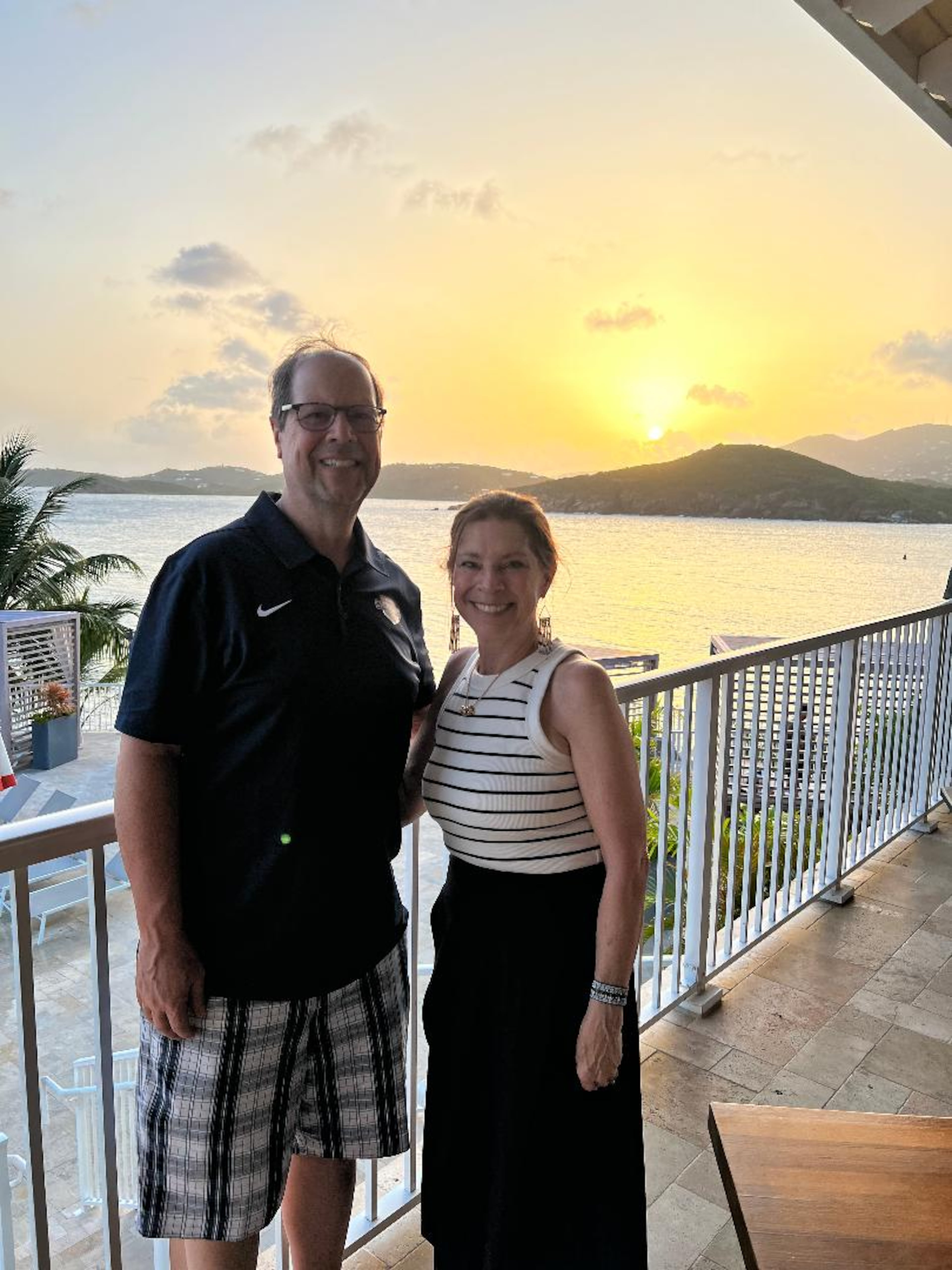 Rob and Kathleen Sable enjoy traveling during retirement. They recently visited the United States Virgin Islands.