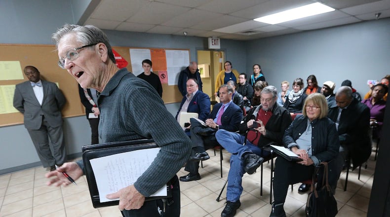 Ray Johnson was among a handful of residents to make public comments about ballots before the DeKalb County Elections Board voted unanimously to certify it’s election results at the DeKalb County Elections office on Tuesday, Nov. 13, 2018, in Decatur. Curtis Compton/ccompton@ajc.com