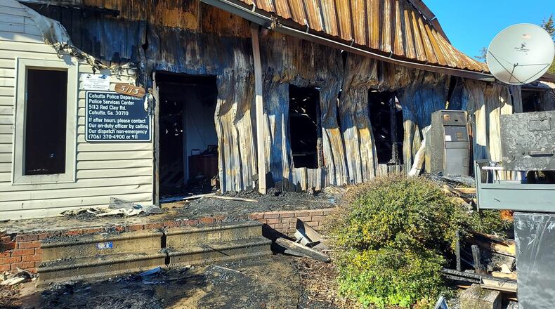 The Sandy Springs City Council recently approved a donation of surplus items from the city’s police department to assist the Cohutta Police Department after a massive fire destroyed their building in December, 2022. COURTESY COHUTTA POLICE DEPARTMENT