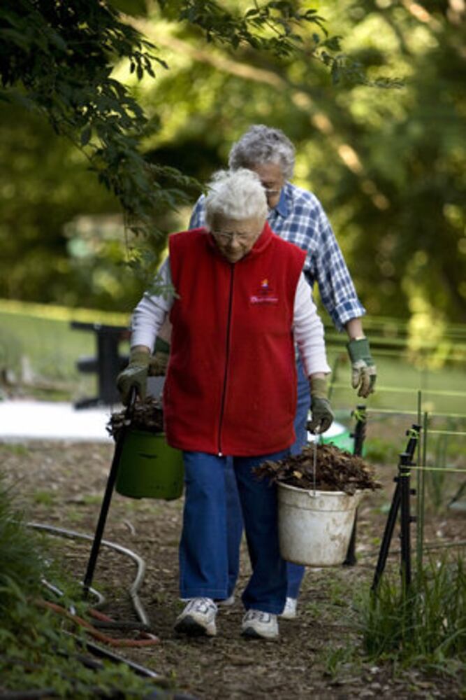 The community garden at Decatur Christian Towers