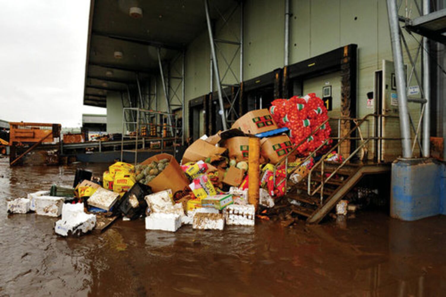 Flood cleanup in Brisbane, Australia