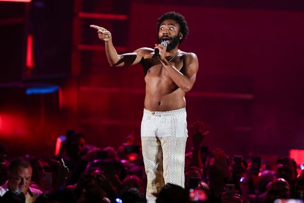 FILE - Childish Gambino performs at the 2018 iHeartRadio Music Festival Day 1 held at T-Mobile Arena on Friday, Sept. 21, 2018, in Las Vegas. (Photo by John Salangsang/Invision/AP, File)