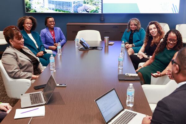 Top prosecutors from six metro counties speak about their experiences as district attorneys of color at The Atlanta Journal-Constitution office in Atlanta on Tuesday, Jan. 20, 2026. (Natrice Miller/AJC)