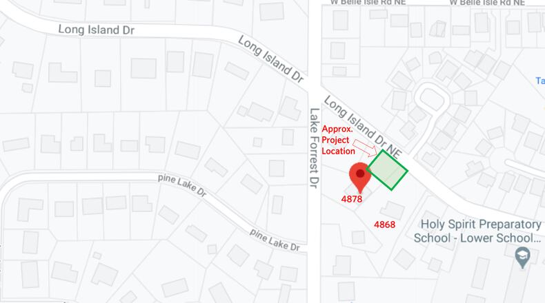 The Sandy Springs City Council recently approved a $111,524 contract with DAF Concrete, Inc. for the 4878 Long Island Drive Drainage Improvement Project. (Courtesy City of Sandy Springs)