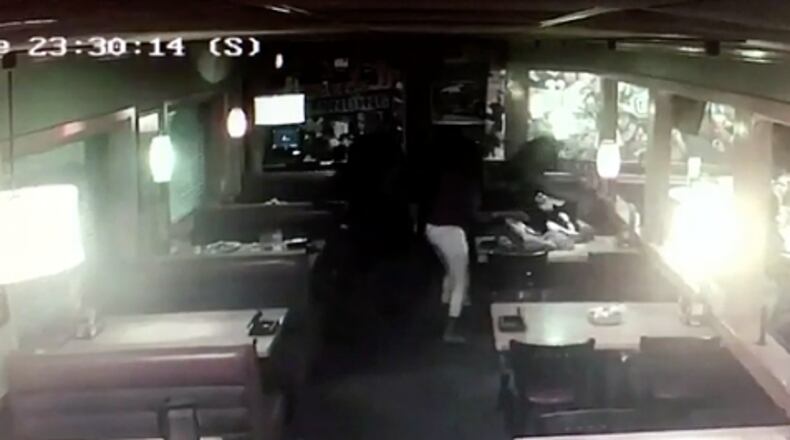 The waitress needed 15 stitches after the 2018 attack.