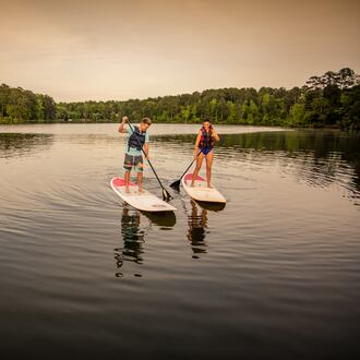 Paddleboard, kayak and boat on the 650-acre lake at High Falls State Park, one of Georgia's premier fishing destinations. (Courtesy of the Georgia Department of Natural Resources)
