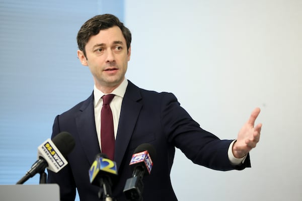 U.S. Sen. Jon Ossoff, D-Ga., wants to ban members of Congress and their families from trading stocks.