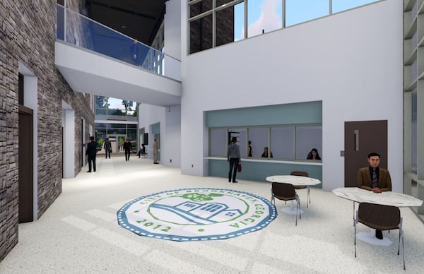 Part of the new HQ will have a spacious interior. (Photo: Rosser via city of Brookhaven)