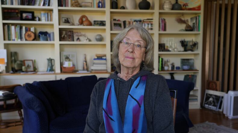 Nancy Shine at her home in Los Altos, Calif., on Nov. 21, 2025. Shine is a scientist who donated blood plasma that is used to create the treatment for infant botulism. (AP Photo/Terry Chea)