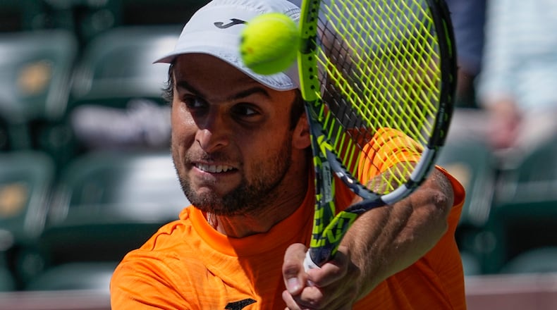 Aleksandar Vukic won his singles match Tuesday. AP file photo