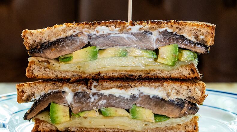 The portobello and avocado melt at Hampton + Hudson is multi-textured, meaty and nourishing, without a speck of meat. Courtesy of Ash Wilson