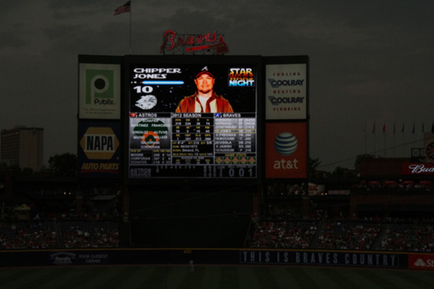 Star Wars night at Turner Field