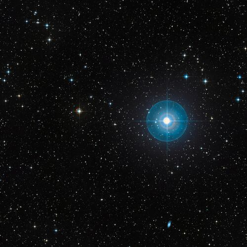 This image provided by the European Southern Observatory shows the Beta Pictoris region on March 6, 2014. (ESO/Digitized Sky Survey 2 via AP)