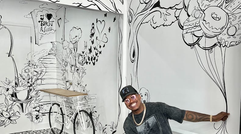 Atlanta singer-songwriter Ne-Yo stopped by Toast Noir during the cafe's opening week. / Courtesy of Toast Noir