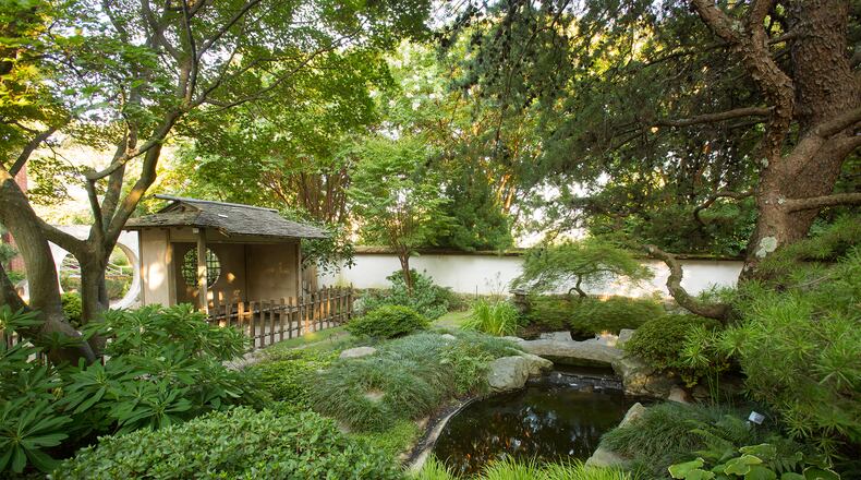 The Japanese Garden at Atlanta Botanical Garden is the oldest “room” in the garden, having been in Piedmont Park since the 1960s — before Atlanta Botanical Garden was chartered.