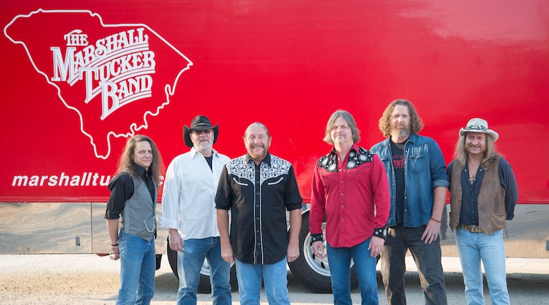 The Marshall Tucker Band, with bandleader and original member Doug Gray (center), will play Atlanta Symphony Hall on Feb. 4.
