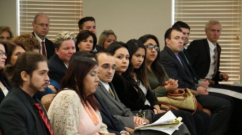 Immigrants who have been granted a special reprieve from deportation by the Obama administration appeared at the Georgia Supreme Court last year, seeking the ability to pay in-state tuition. They lost that case and are now pursuing a second lawsuit in the Fulton County Superior Court. Miguel Martínez/Mundo Hispanico