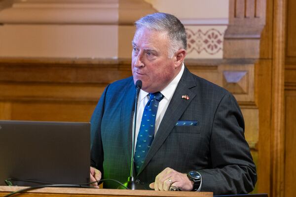 Georgia Insurance Commissioner John King endorsed a Republican candidate in the race for secretary of state. (Arvin Temkar/AJC)