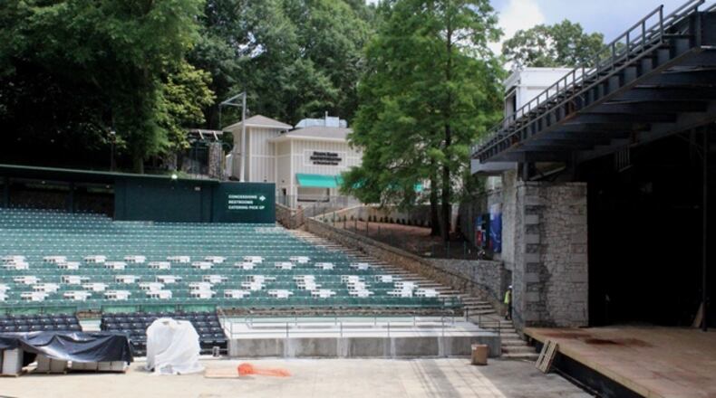 A new look - including new box seating and bathrooms - are ready for the 2018 season at State Bank Amphitheatre at Chastain Park. Photo: Melissa Ruggieri/AJC