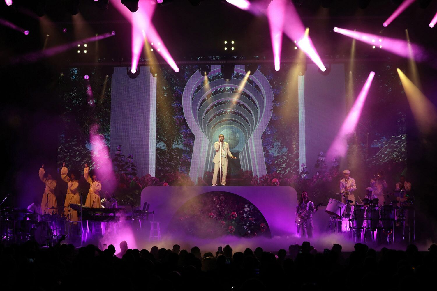 John Legend opened his The Bigger Love Tour on Wednesday, September 1, 2021 at Cadence Bank Amphitheatre at Chastain Park, with The War and Treaty opening the show.
Robb Cohen for the Atlanta Journal-Constitution