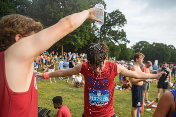 Hydration stations and water sprays will be approximately every mile along the course.