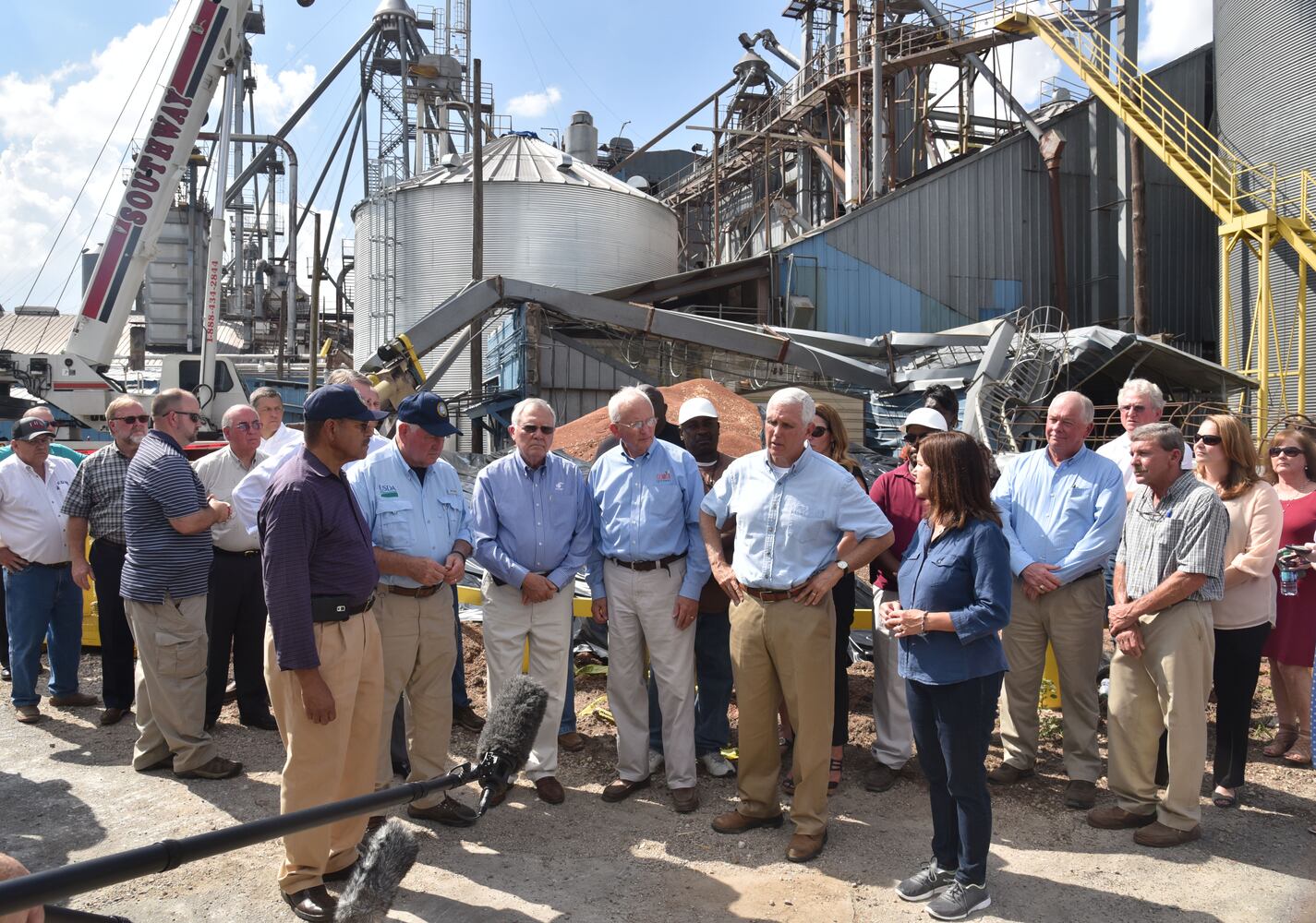 Pence visits storm ravaged Georgia
