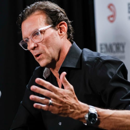 Atlanta Hawks head coach Quin Snyder said that he has to balance health concerns when deciding how much his key players will play in the exhibition games. (Miguel Martinez/AJC)