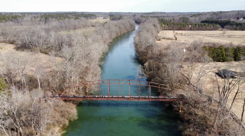 The Rogers Bridge Trail and parking area in Johns Creek will be closed to the public starting March 1 as construction begins on the Rogers Bridge Pedestrian Bridge over the Chattahoochee River. (Courtesy City of Johns Creek)