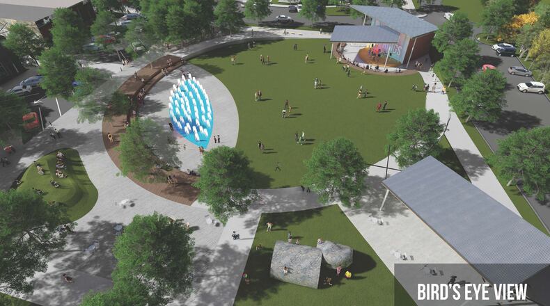 Among the benefits of the Powder Springs millage rate increase from 8.5 to 9.5 will be an expanded downtown park. Courtesy of Powder Springs