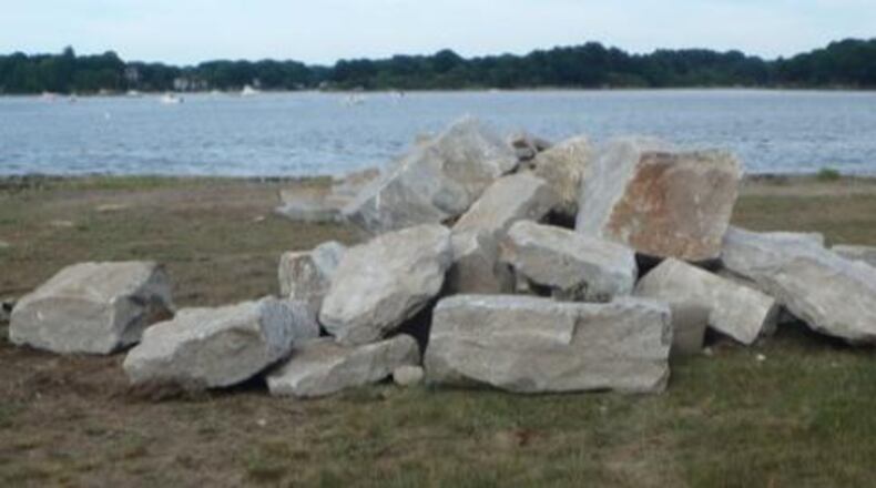 A 2-year-old boy was trapped under a pile of rocks in New Hampshire.