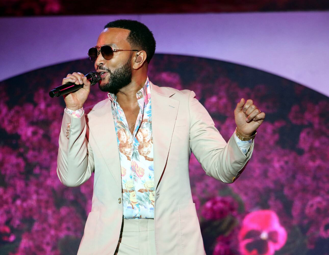 John Legend opened his The Bigger Love Tour on Wednesday, September 1, 2021 at Cadence Bank Amphitheatre at Chastain Park, with The War and Treaty opening the show.
Robb Cohen for the Atlanta Journal-Constitution