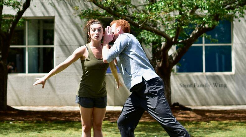 Terminus Modern Ballet Theatre will present "Peter and the Wolf" this weekend as part of the Alliance Theatre's Toddler Takeover. Laura La Russa is Bird (left) and Heath Gill plays Peter.
