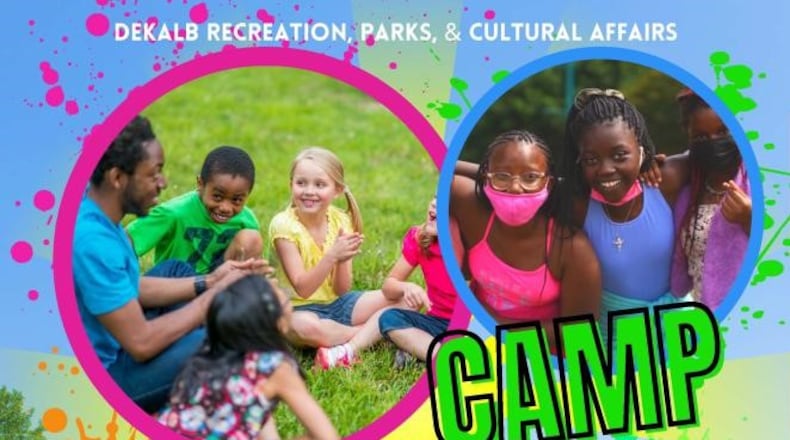For ages 5 to 15 at $66 per week, DeKalb summer camps will be held from June 6 to July 29. (Courtesy of DeKalb County)
