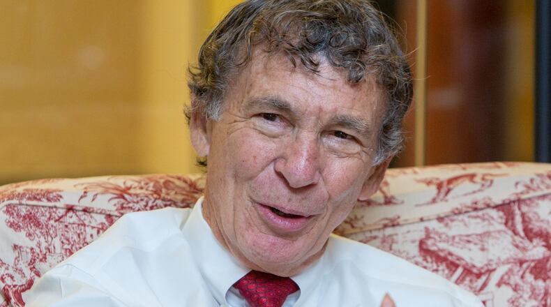 Atlanta History Center volunteer Joe Bruckner talks about some of the veterans interviews he has conducted as part of the Veterans History Project. He does video interviews of veterans talking about their military service experiences. (Photo by Phil Skinner)