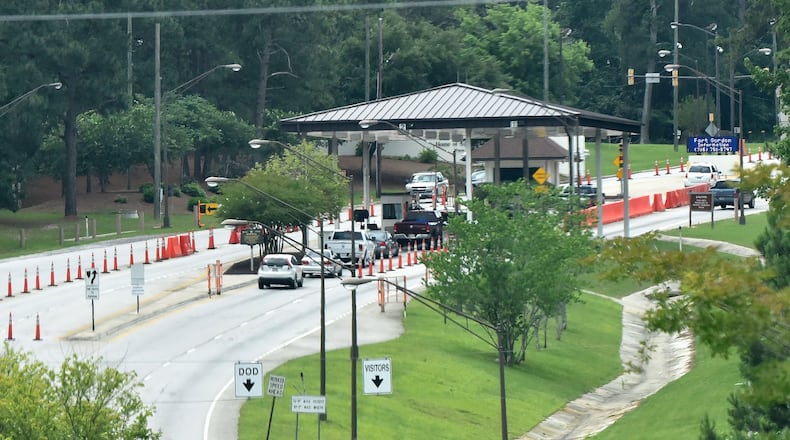 Exterior of Fort Gordon, where federal contractor Pluribus International Corporation has a location. Reality Leigh Winner, 25, accused by the U.S. Department of Justice of sending classified material to a news organization, was an employee at Pluribus. HYOSUB SHIN / HSHIN@AJC.COM