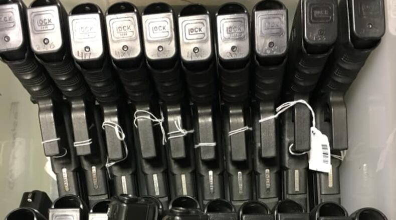 Lawrenceville has approved the purchase of 150 new Glock firearms; part of the purchase reflects a trade-in of current weapons with a credit of $23,760. (Courtesy Ed’s Public Safety)